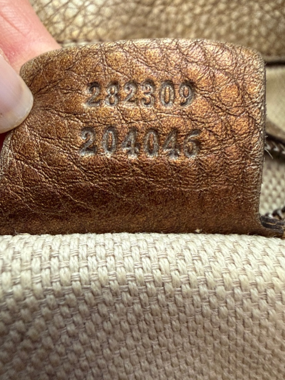 Gucci Soho Metallic Bronze Shoulder Bag with Tassel - Picture 11 of 13